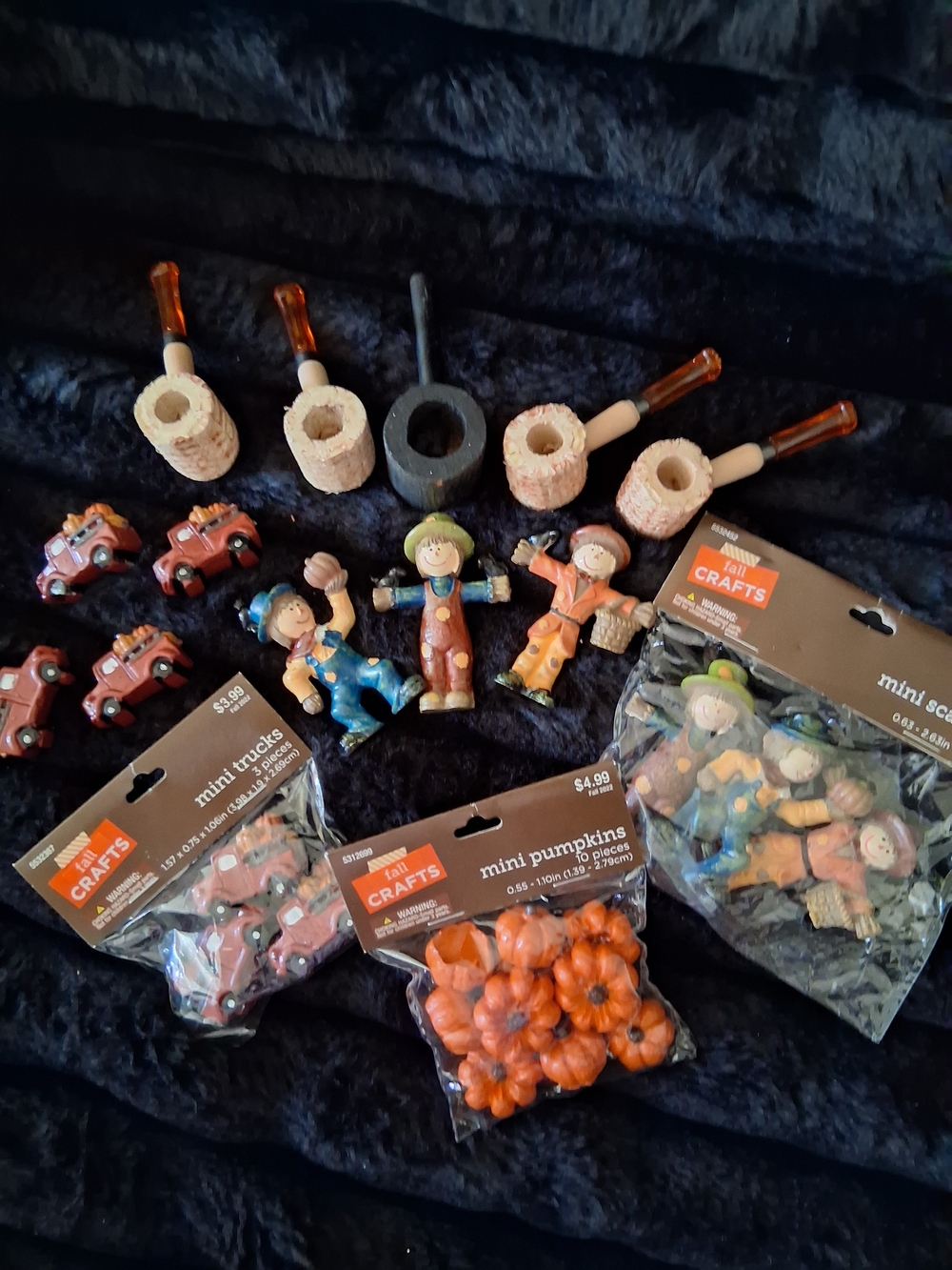 New Hobby Lobby Orange Fall Craft Heavy  Figurines and Mini Pumpkins Assortment